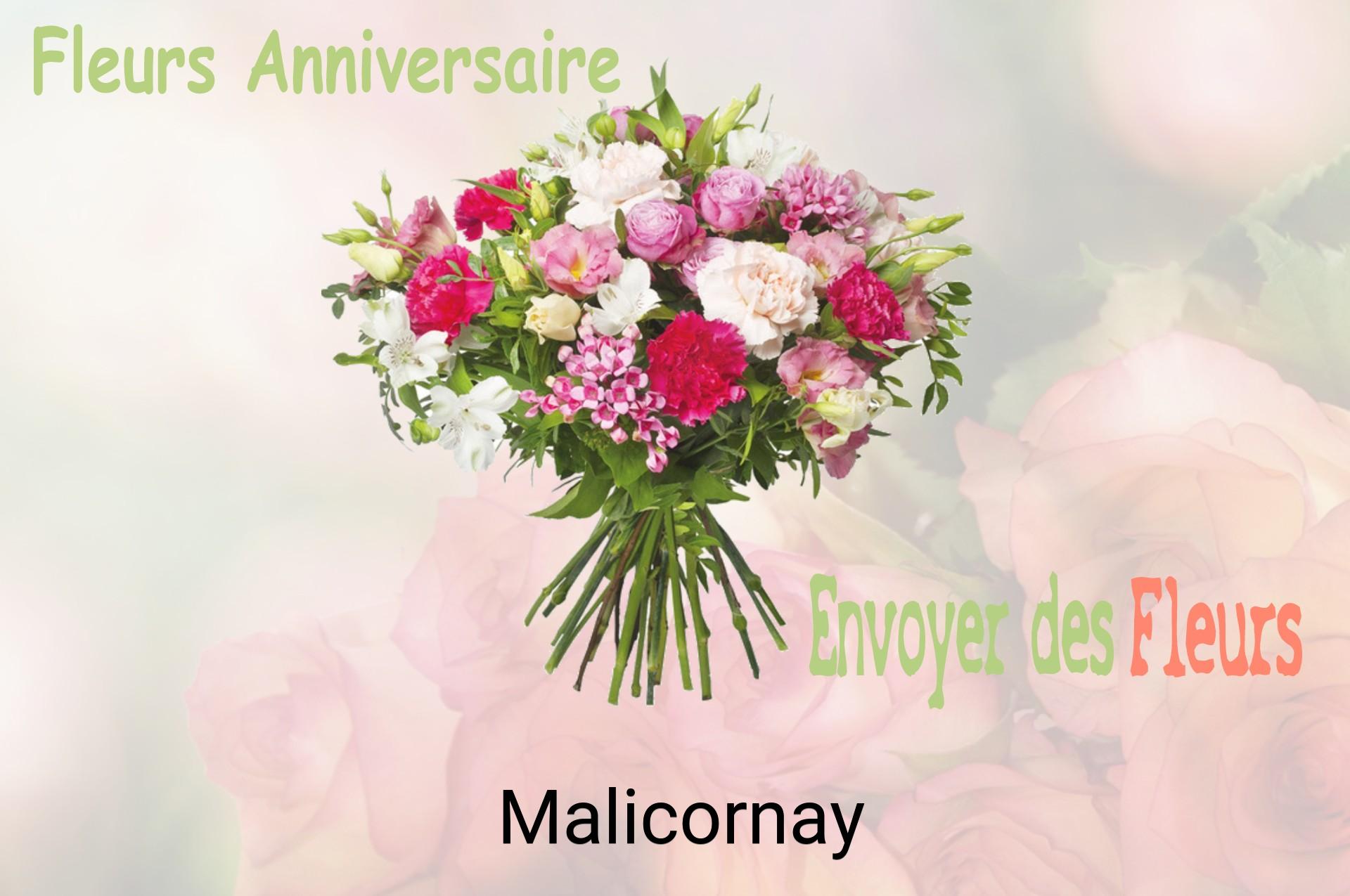 Bouquet de fleurs d’anniversaire livré à Malicornay